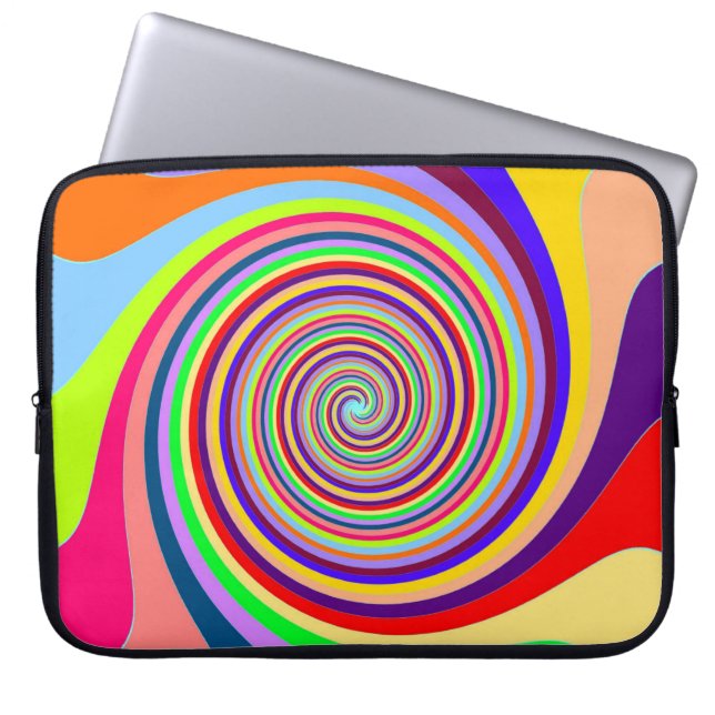 Psychedelisk Virvel Laptopfodral Laptop Fodral (Framsidan)