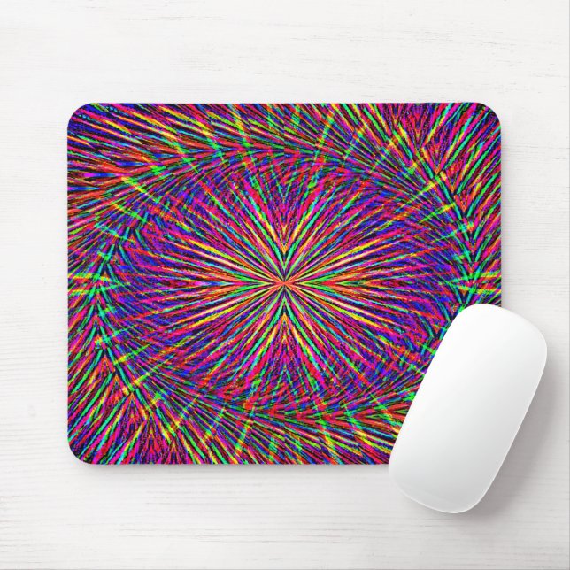 Psychedelisk virvlande stjärna...... musmatta (Med mus)