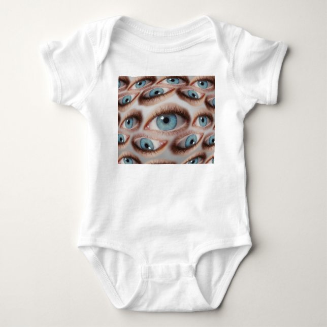 Psychedelisk Vision: Abstrakt Ögonillusion T Shirt (Framsida)