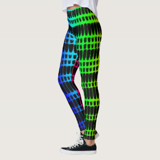 Psychedeliska 4-färgade Leggings