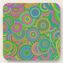 Psychedeliska cirklar Plastunderlägg