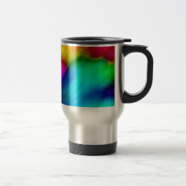 Psychedeliska färger resemugg