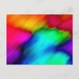 Psychedeliska färger vykort