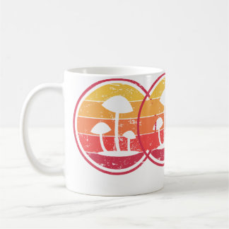 Psychedeliska magiska svampar Retro Vintage Psiloc Kaffemugg