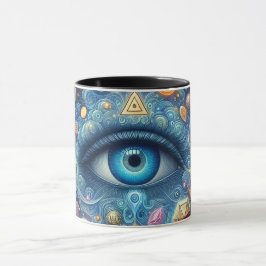 Psychedeliska Mystiska Ögat Mugg