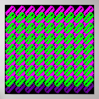 Psychedeliska Rakblad Poster