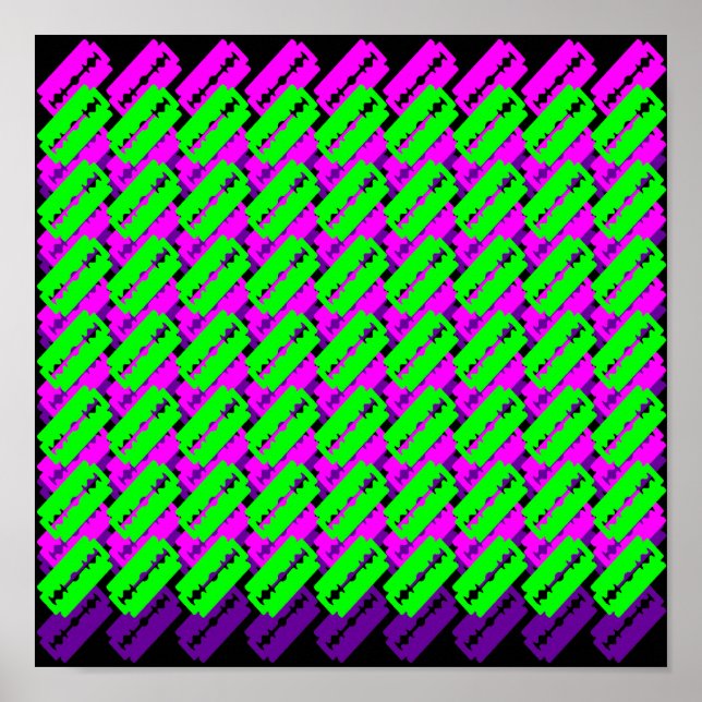 Psychedeliska Rakblad Poster (Framsidan)