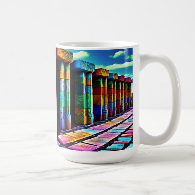 Psychedeliska stenar kaffemugg (Höger)