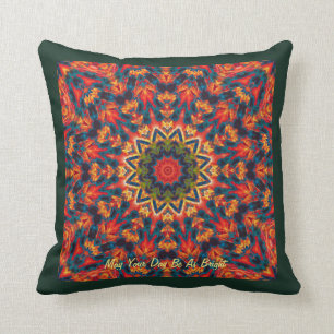 Psychedlic blomma kudde