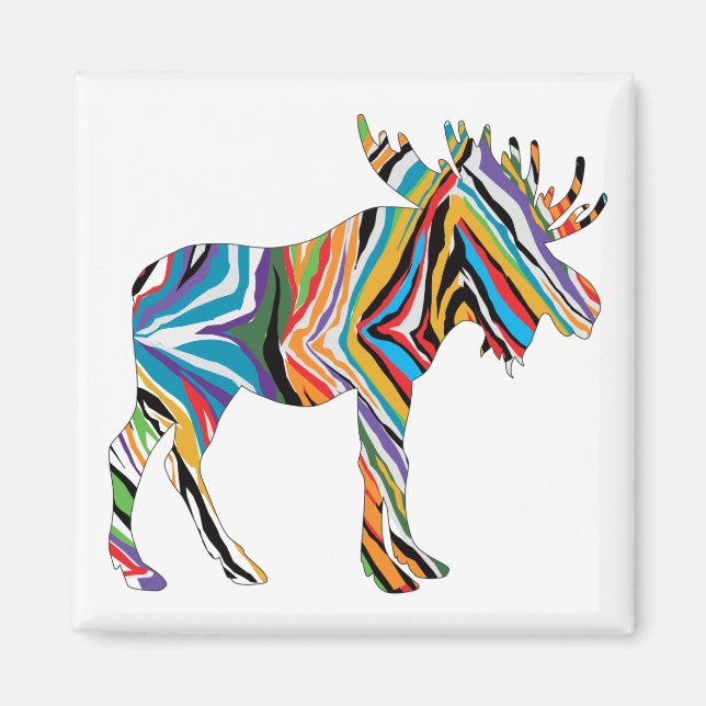 Psychedlic-Moose Magnet (Framsidan)
