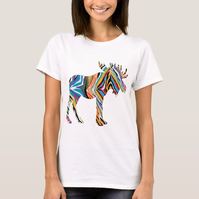 Psychedlic-Moose T Shirt (Framsida)