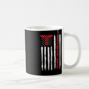 Psychiatic Nurse American Flagga RN Mental Health Kaffemugg