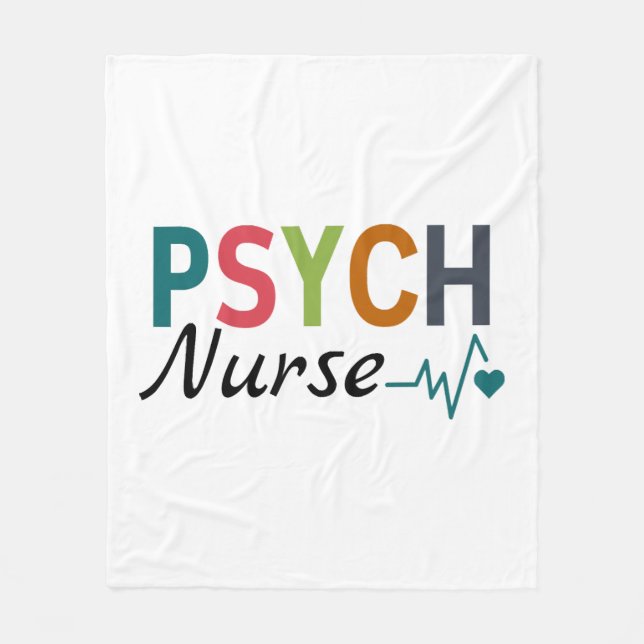 Psychiatic Nurse Psych Nurse Fleecefilt (Framsidan)