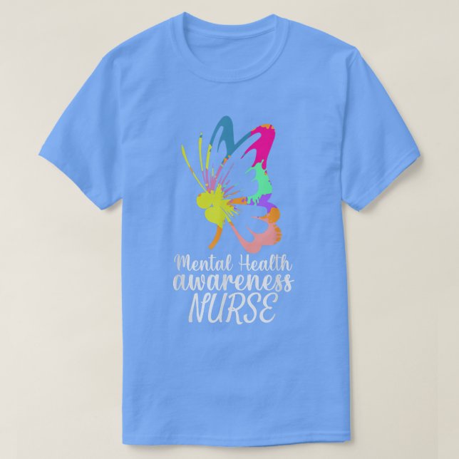 Psychiatric Mental Health Awareness 2022 Nurse Pra T Shirt (Design framsida)
