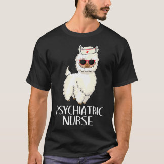 Psychiatric Nurse Llama Rn Mental Health Psych Nur T Shirt