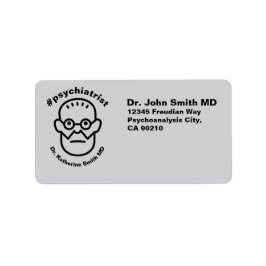 psychiatrist antistress Freud Therapy Health Adressetikett