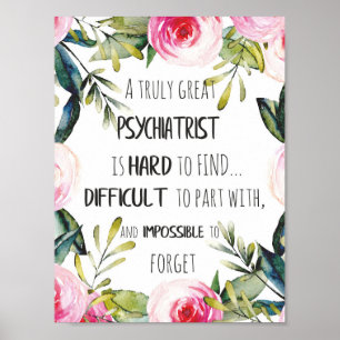 Psychiatrist Tack för att du citerar Gift Idea Poster