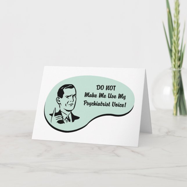 Psychiatrist Voice Kort (Framsida)