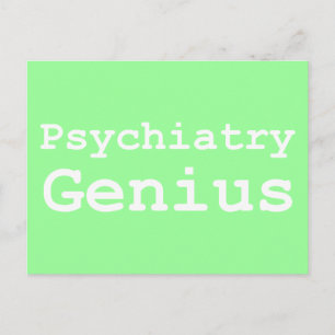 Psychiatry Genius Gifts Vykort