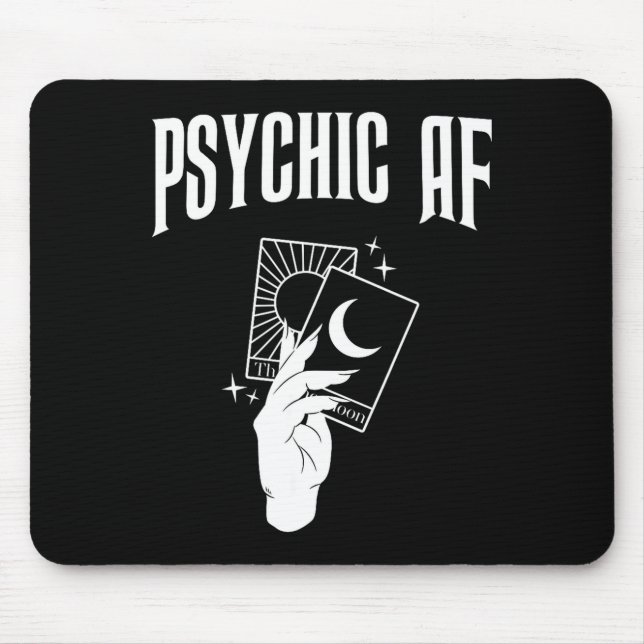 Psychic Af Funny New Age Occult Tarot Clairvoyant  Musmatta (Framsidan)