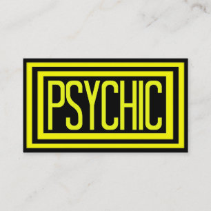 Psychic Black and Gult Matted Ram Visitkort