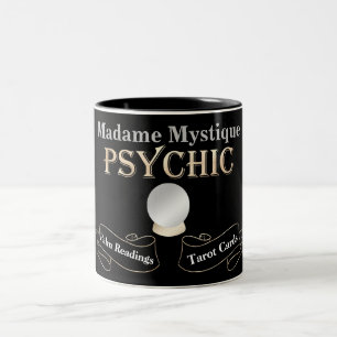 Psychic Crystal Boll Guld och Black Två-Tonad Mugg