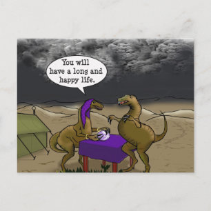 Psychic Dinosaur Vykort