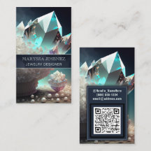 Psychic Gems Diamond Quartz Crystal Pearls QR-kod