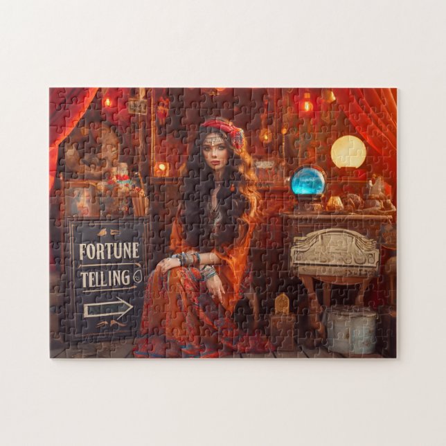 Psychic Mystic's Enchanted Evening Bohemian Decor Pussel (Horisontell)
