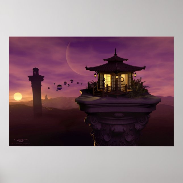 Psychic Watchtowers av J. Matthew Root Poster (Framsidan)