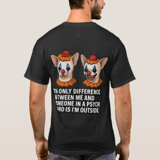 Psycho Chihuahua Clown Memdesign T Shirt