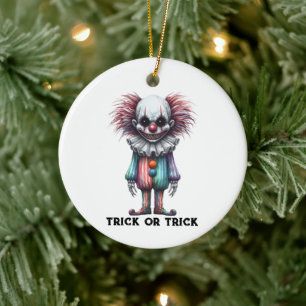 Psycho Clown - Anpassa utlösning eller utlösning Julgransprydnad Keramik