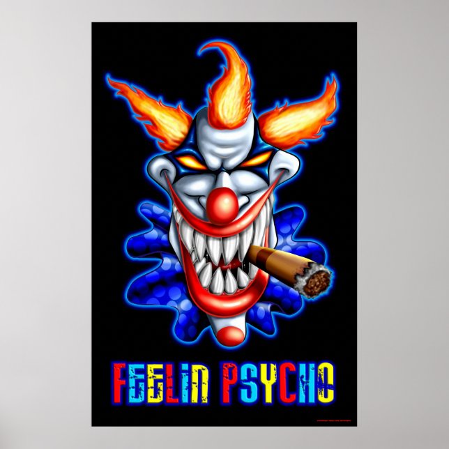 Psycho Clown Poster (Framsidan)
