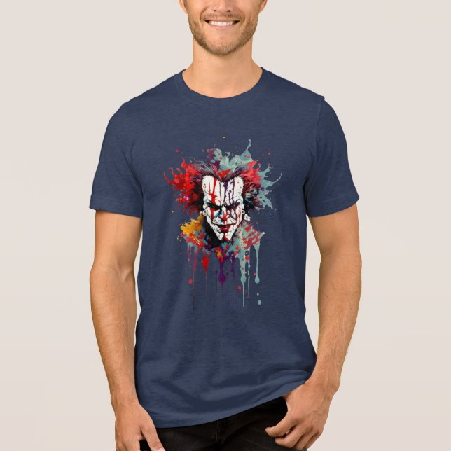 Psycho Clown Splash Art T-Shirt – Djärv (Framsida)