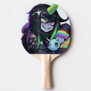 Psycho Cute Monster Anime Girl Pingisracket