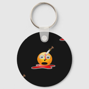 psycho emoji nyckelring