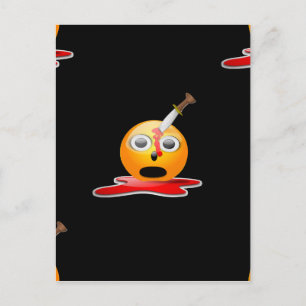 psycho emoji vykort