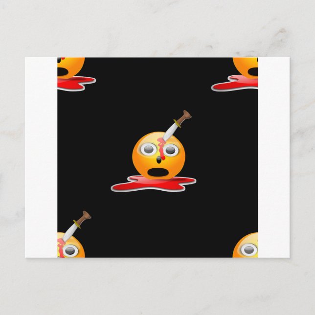 psycho emoji vykort (Framsida)