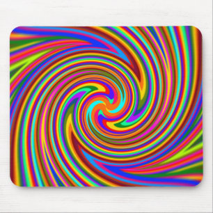 Psycho Färg Swirl Mousepad Musmatta