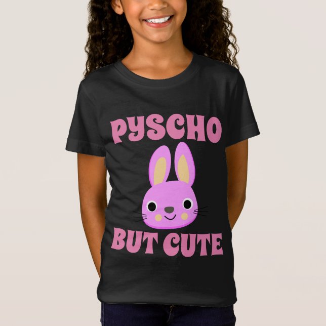PSYCHO MEN CUTE BUNNY T-Shirts (Framsida)