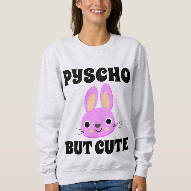 PSYCHO MEN CUTE BUNNY T-Shirts (Framsida)