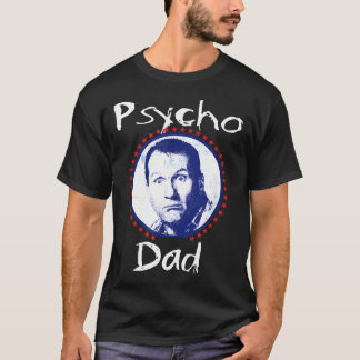 Psycho Pappa Rolig - Herr Mao Krage Bokstav T Shirt