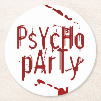 Psycho Party Coasters Underlägg Papper Rund