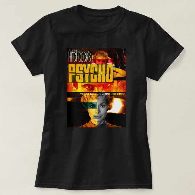 Psycho Poster Art T Shirt (Design framsida)