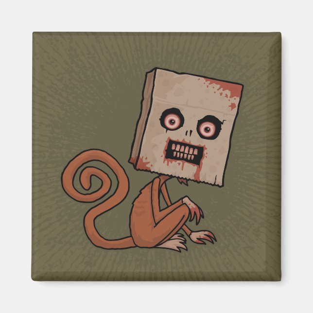 Psycho Sack Monkey Magnet (Framsidan)