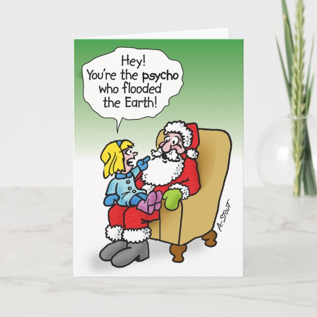 PSYCHO SANTA - HELGKORT (Framsida)