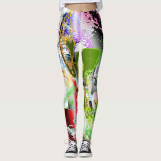 Psycho Skull Mashup - Leggings