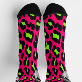 Psycho Skull Shock rosa Leopard Print