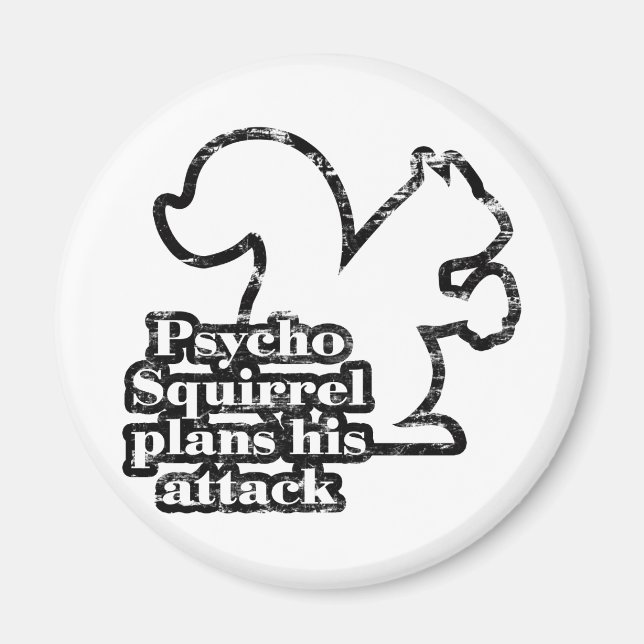 Psycho Squirrel Magnet (Framsidan)