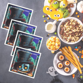 Psycho Top hat Halloween fest Pappersservett